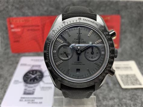 omega black black clone 9300|omega speedmaster black moon watch.